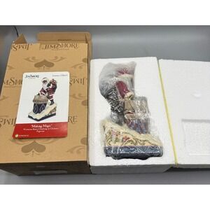 Jim Shore "MAKING MAGIC" Victorian Santa Climbing in Chimney Figurine 4058752